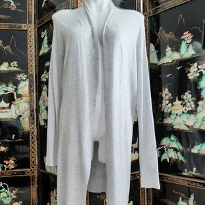 Grace Elements Light Gray Open Front Cardigan